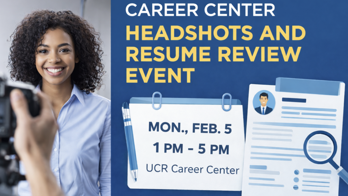 Career center headshots and resume review event