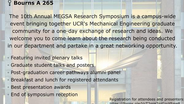 10th Annual MEGSA Symposium