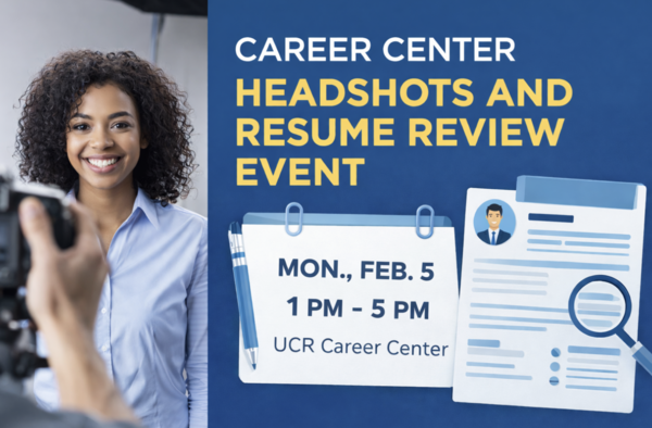 Career Center headshot and resume review event